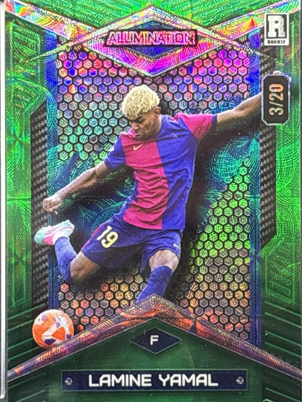 Wild Card Lamine Yamal Rookie Soccer Trading Card LE 3/20